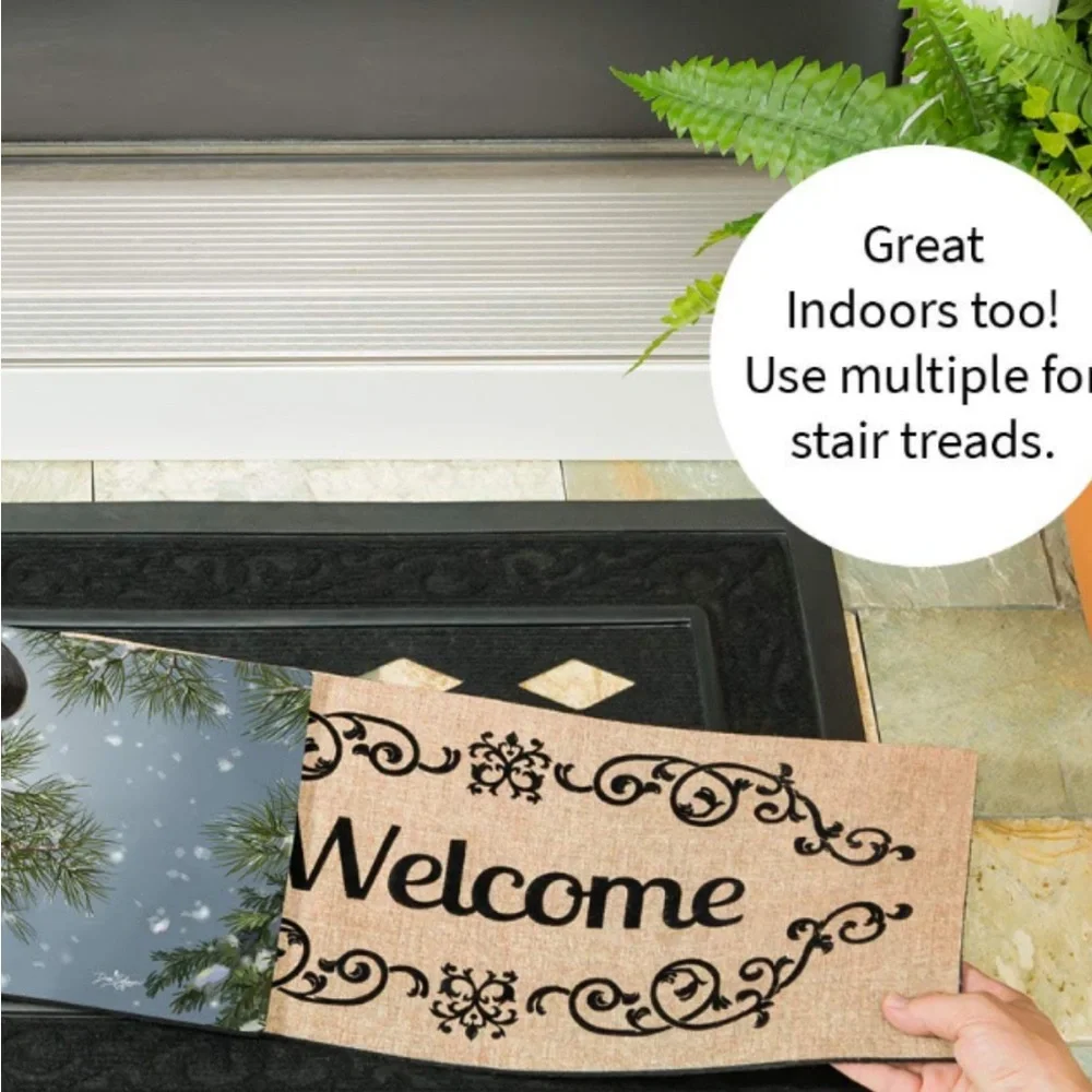 SASSAFRAS Evergreen Switch Mat Rug SNOWMAN SNUGGLES Insert Only Christmas
